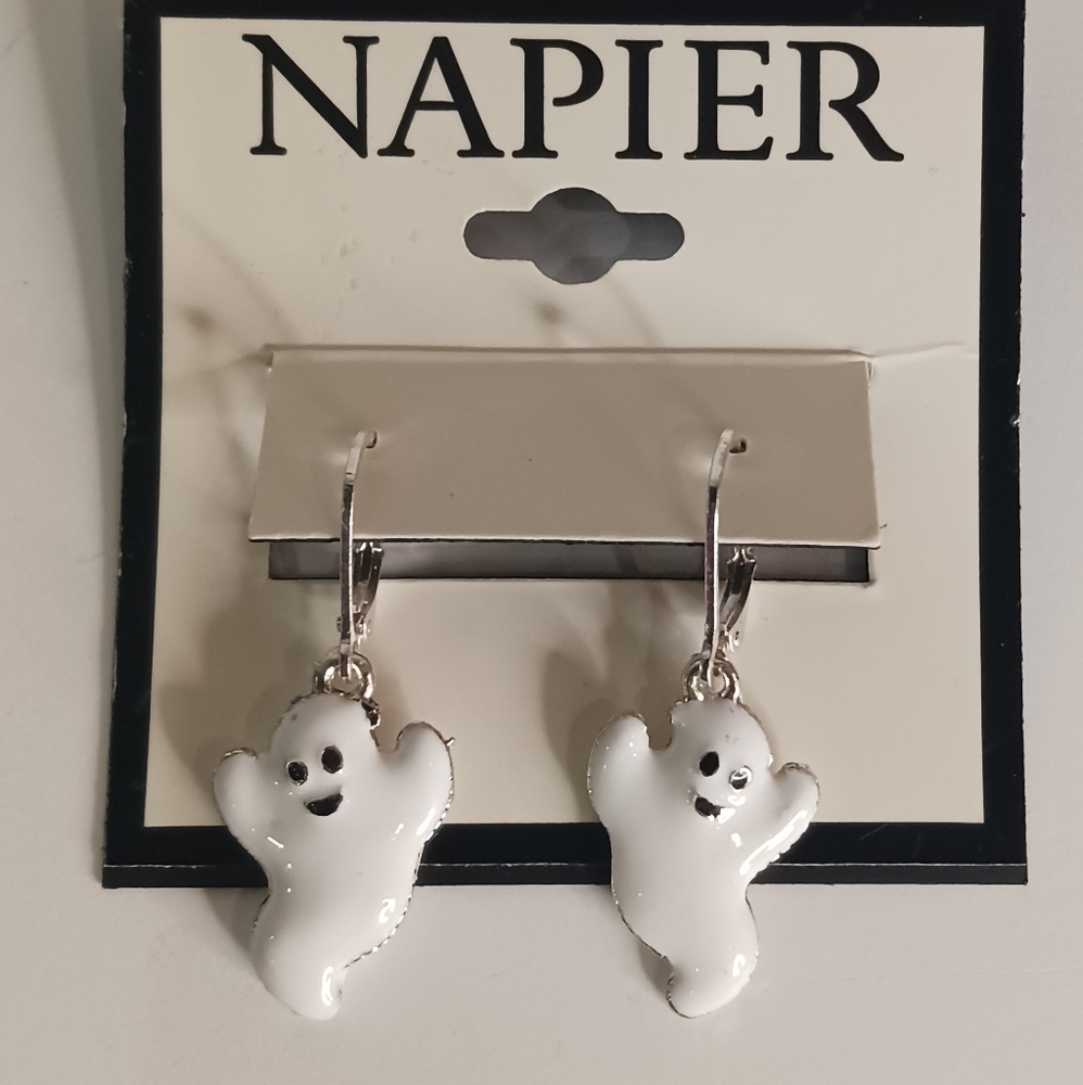 Enamel ghost earrings